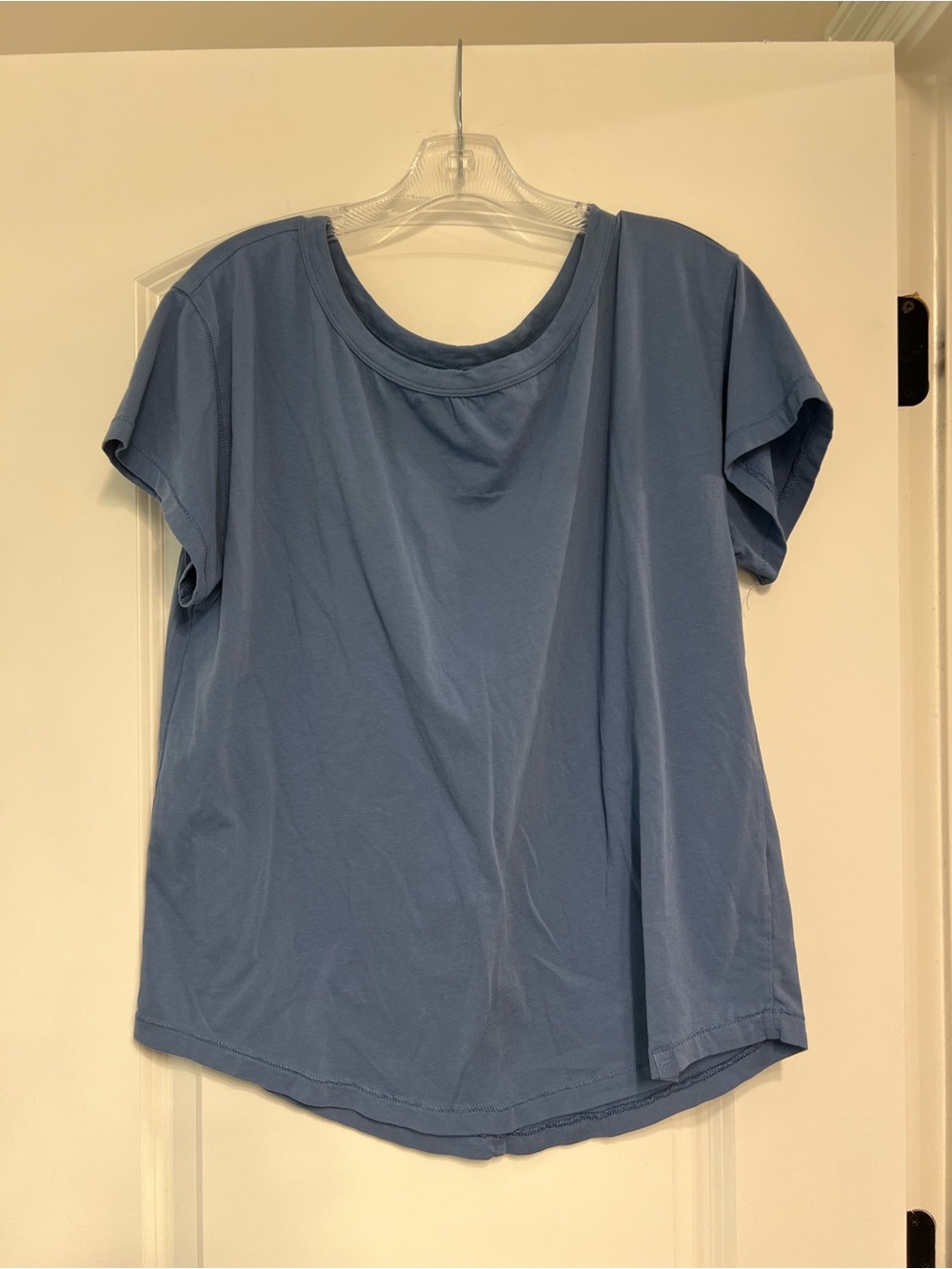 Fabletics Dusty Blue Oversized Short-Sleeve Crewneck Tee